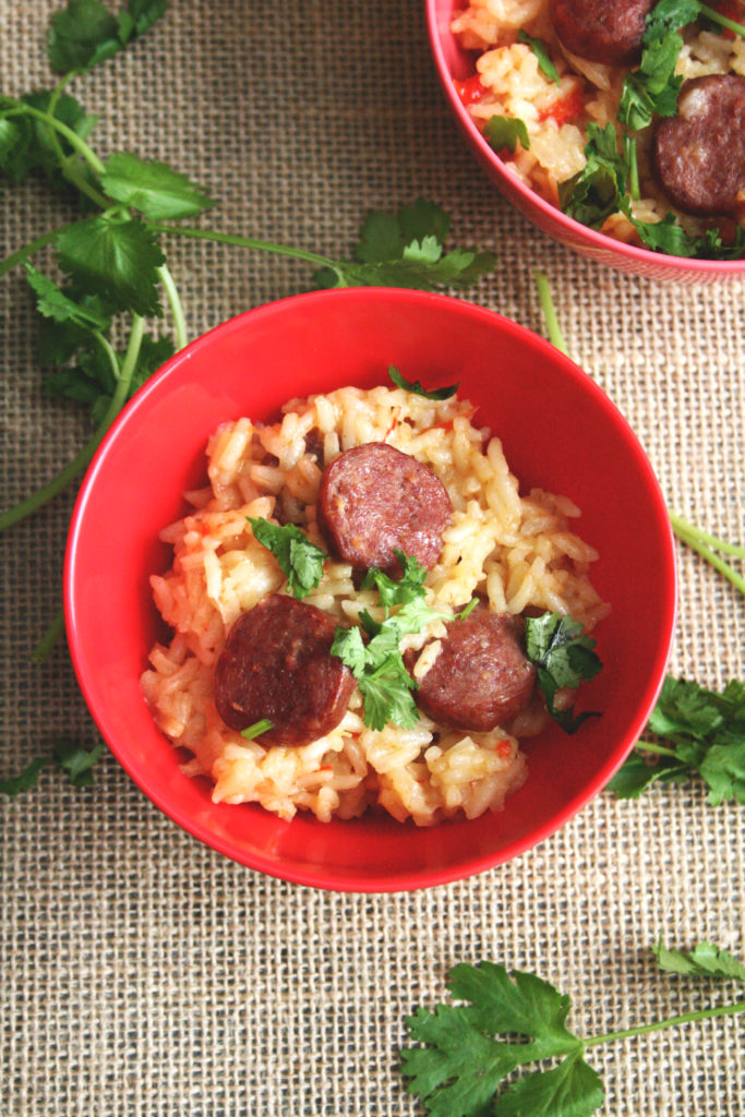 Cajun Sausage Rice Bowl