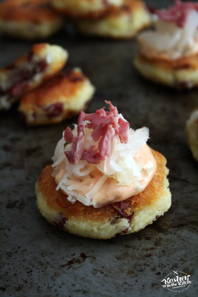 Reuben stuffed Latkes