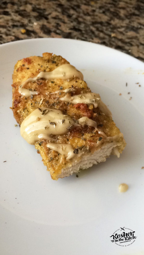 Falafel Coated Chicken {Falafel Schnitzel}
