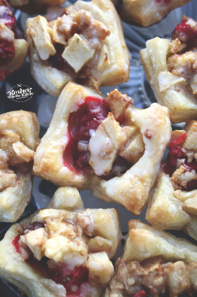Cranberry Apple Puff Pastry Cups