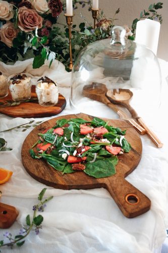Strawberry Spinach Feta Salad from The Simply Kosher Cookbook