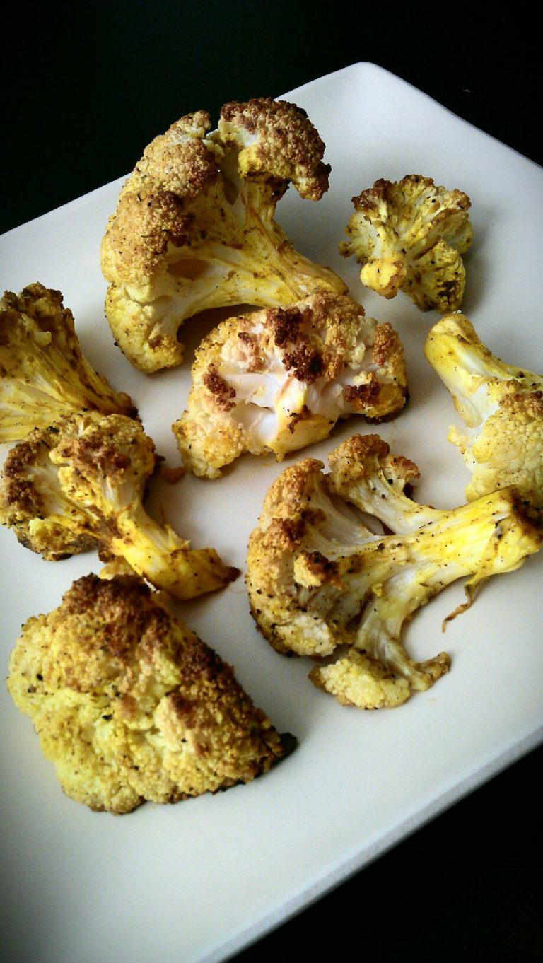 Roasted Cauliflower with Turmeric & Ginger Kosher In The Kitch!