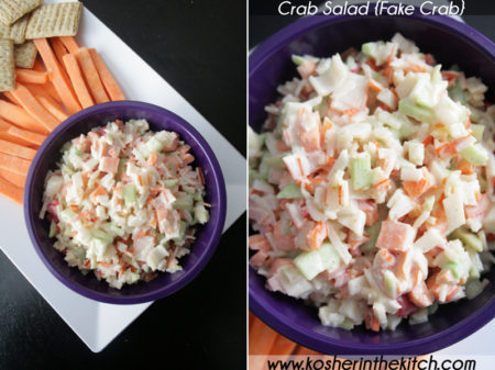 Crab Salad Fake Crab - Kosher In The Kitch!