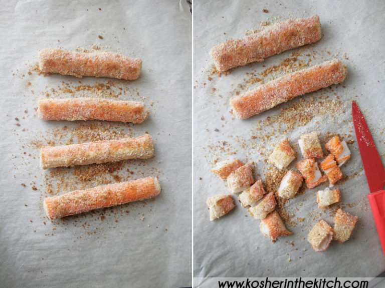 Sushi Salad with Crispy Crab {Fake Crab} Kosher In The Kitch!