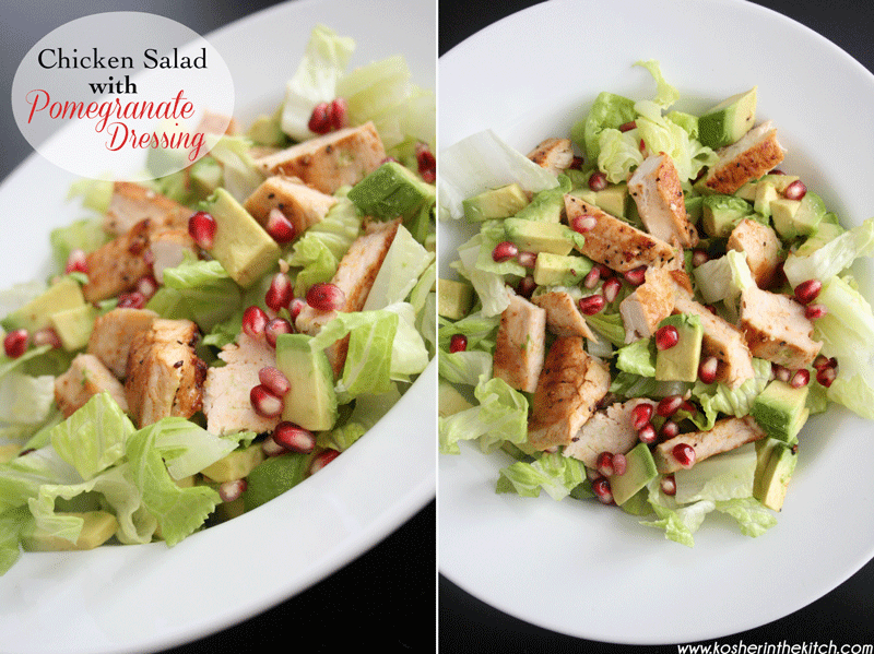 Chicken Salad with Pomegranate Dressing Kosher In The Kitch!