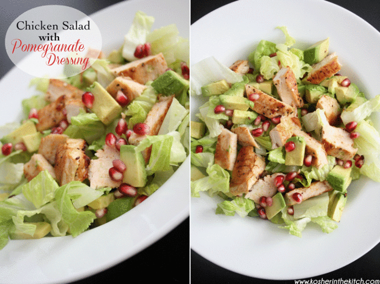 Chicken Salad with Pomegranate Dressing Kosher In The Kitch!