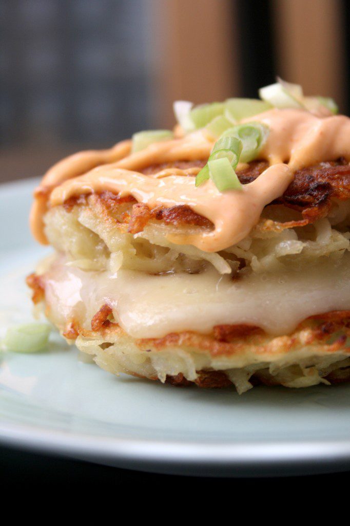 Grilled Cheese Latkes