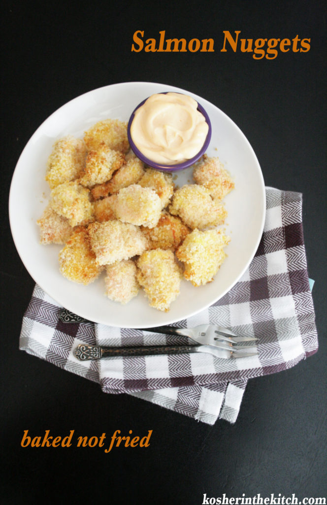 Crispy Salmon Nuggets {Baked not Fried} Kosher In The Kitch!