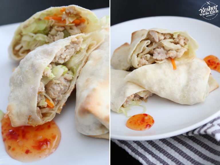 Chicken Egg Rolls BAKED not Fried! Kosher In The Kitch!