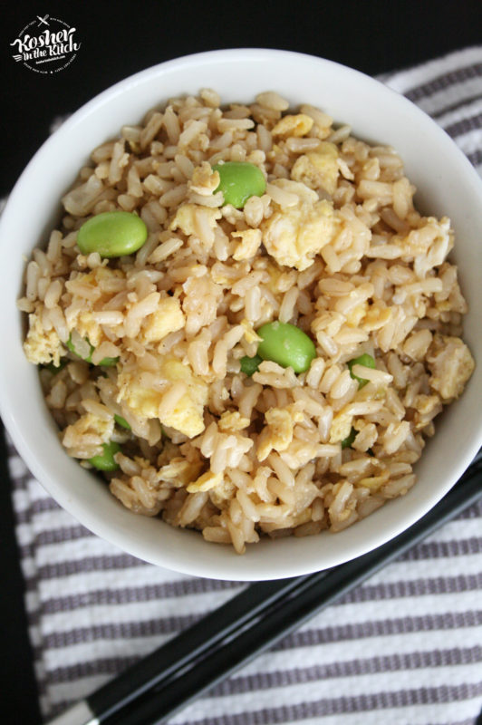 Fried Brown Rice with Edamame Kosher In The Kitch!