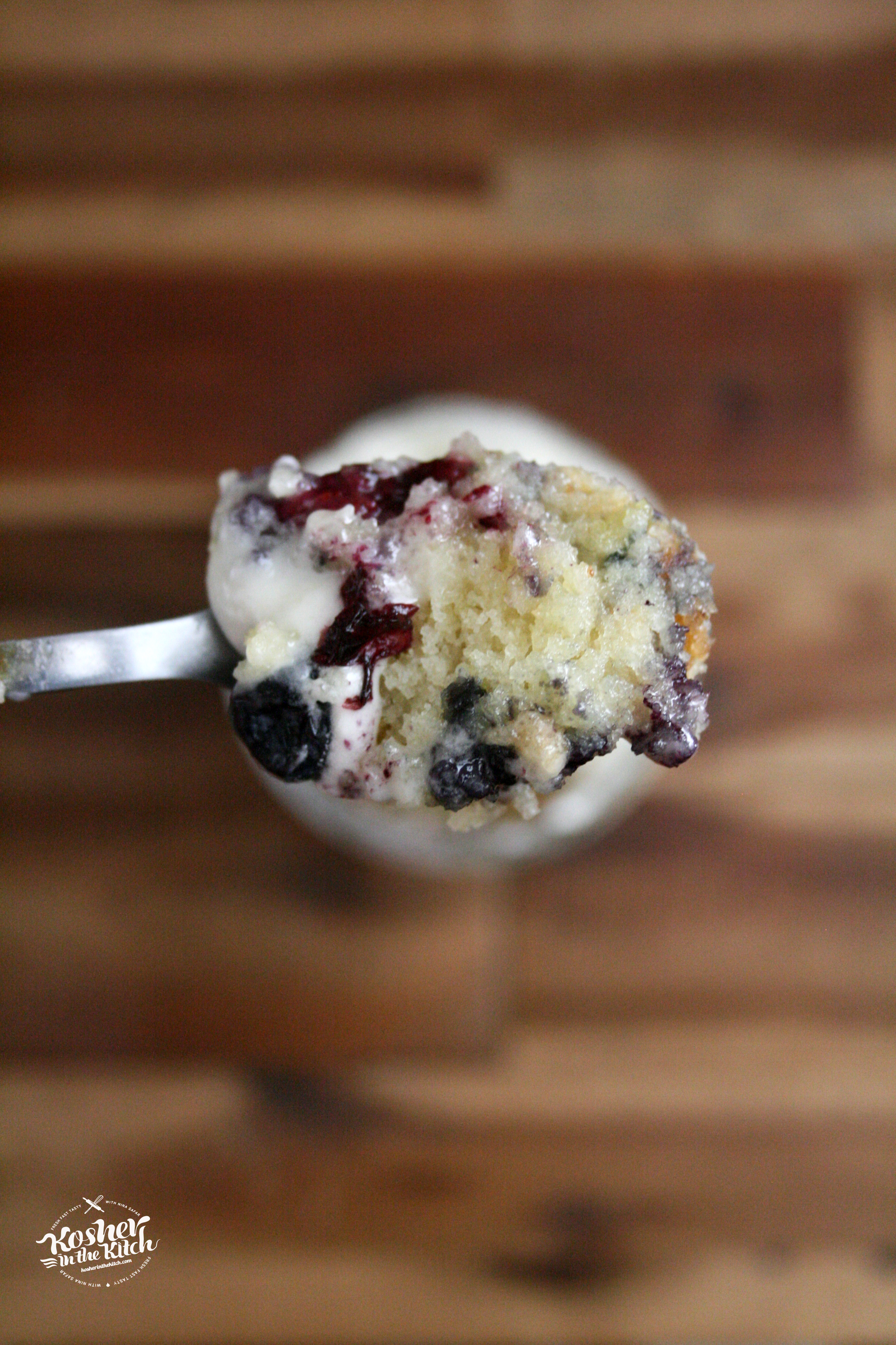 Lemon Blueberry Cake in a Jar