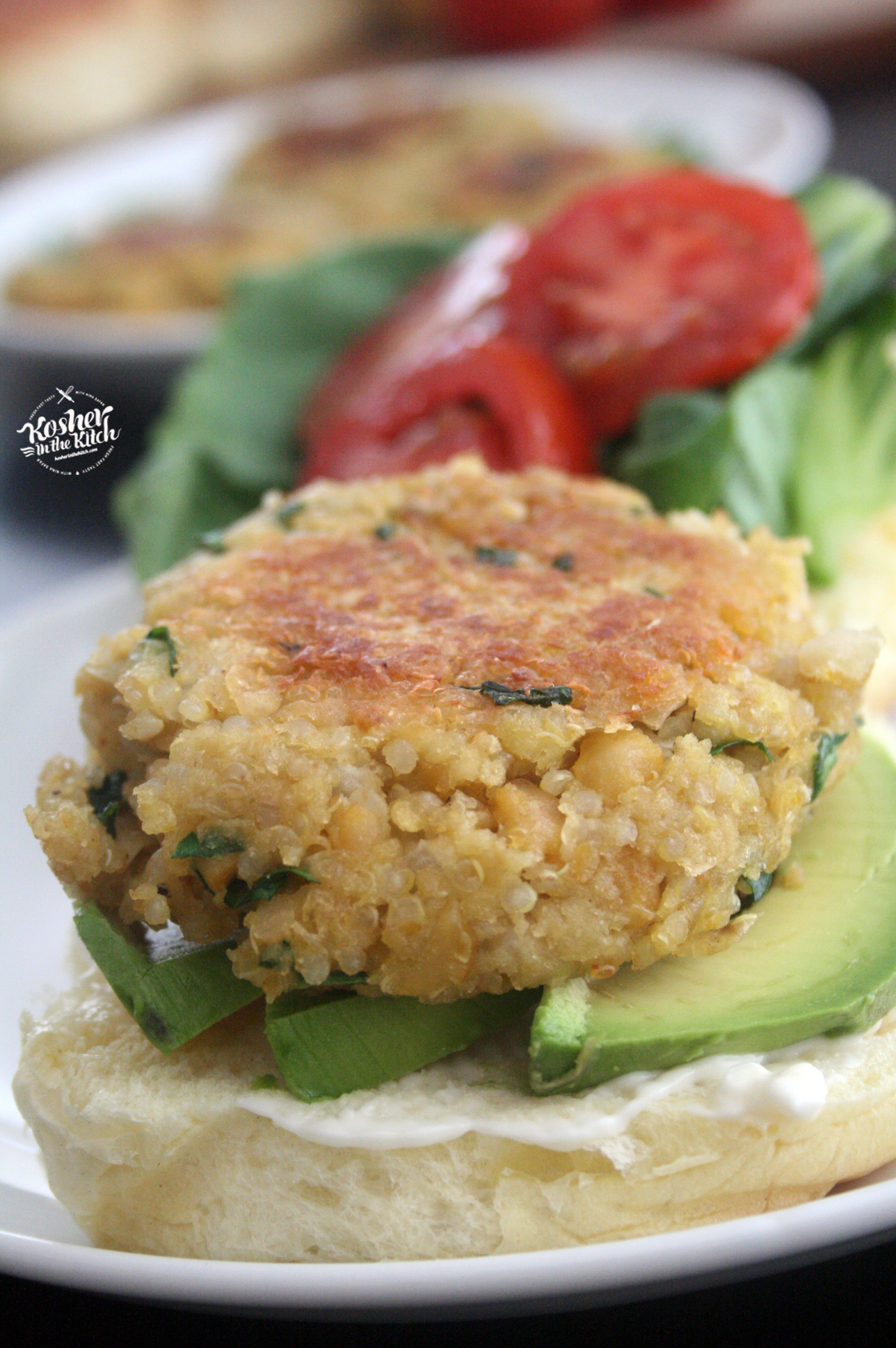 Quinoa Chickpea Burger