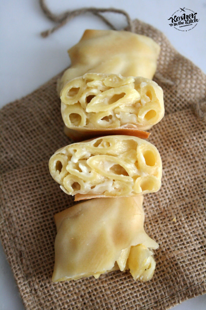 Mac and Cheese Egg Rolls Kosher In The Kitch!