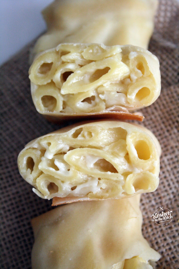 Mac and Cheese Egg Rolls Kosher In The Kitch!