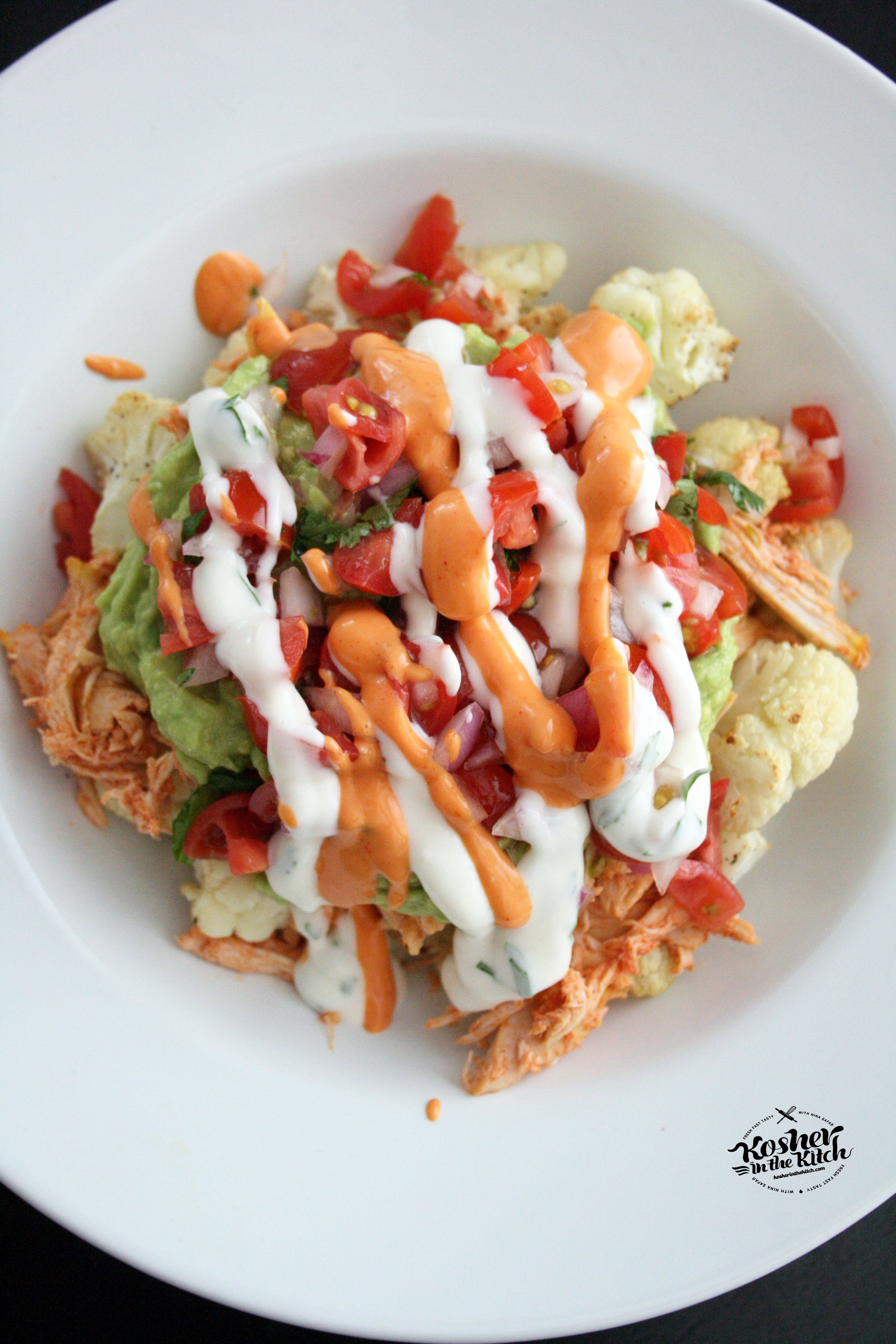 Cauliflower Chicken Nachos