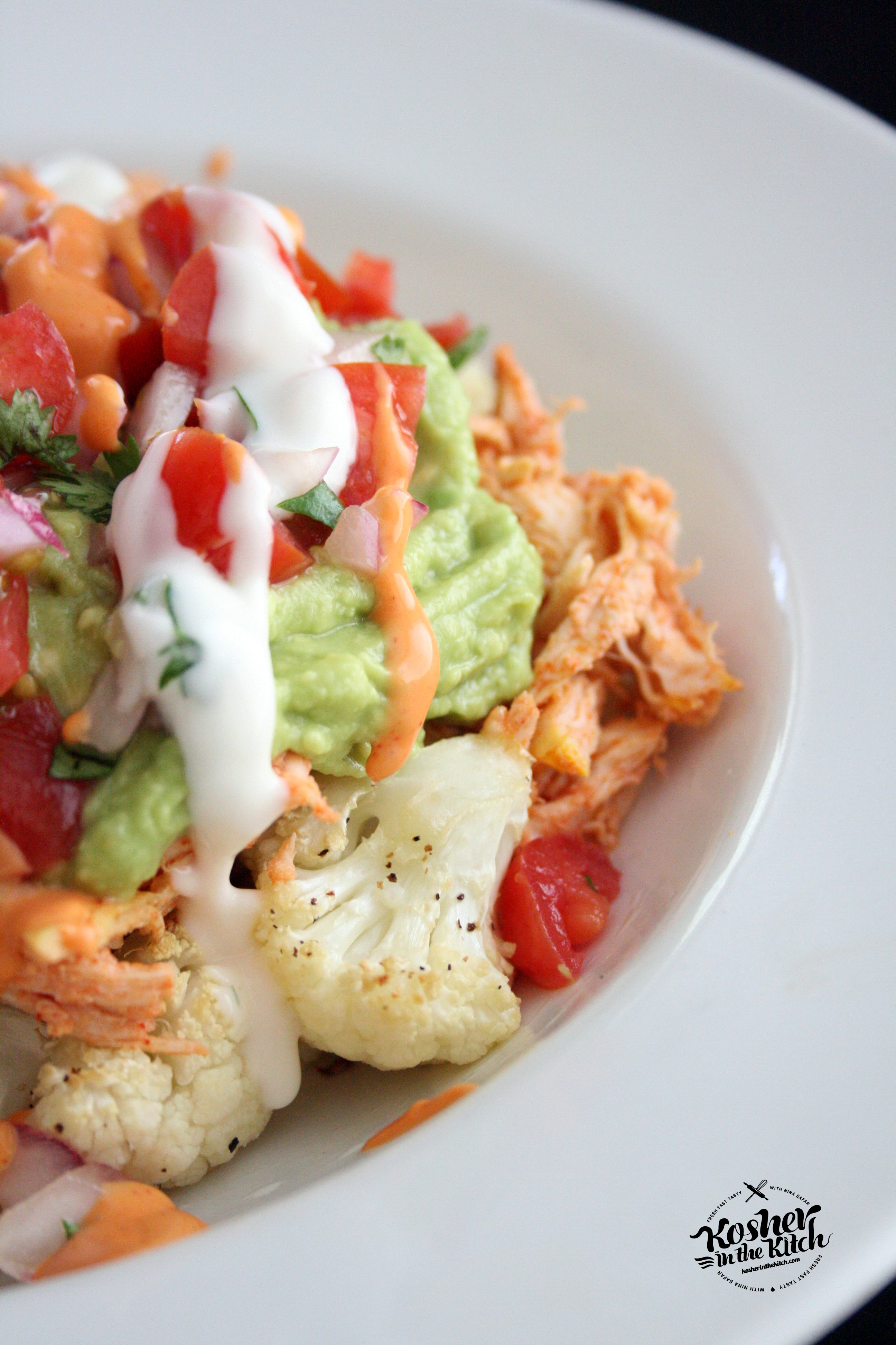 Cauliflower Chicken Nachos