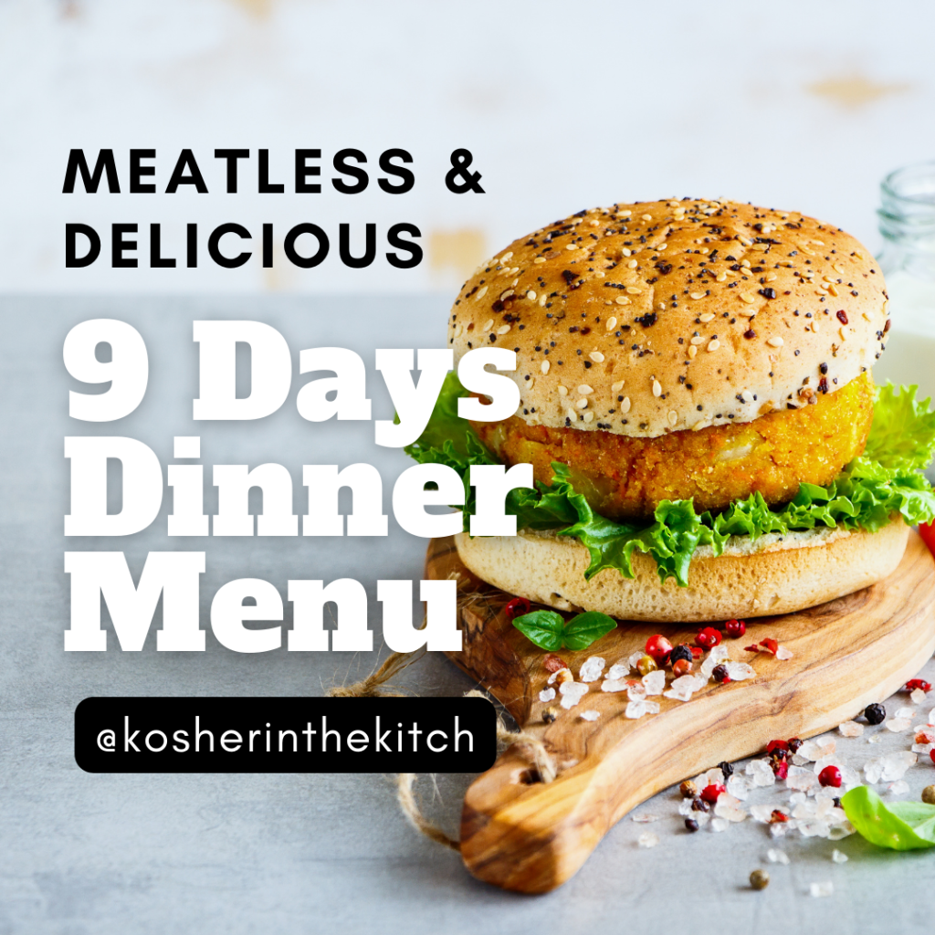 Nine Days Dinner Menu Meatless Meals