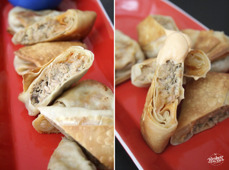 Spicy Tuna Melt Egg Rolls Kosher In The Kitch!