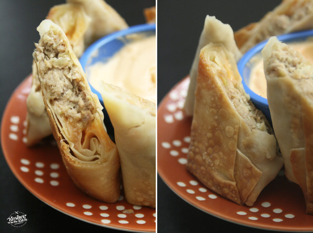 Spicy Tuna Melt Egg Rolls Kosher In The Kitch!