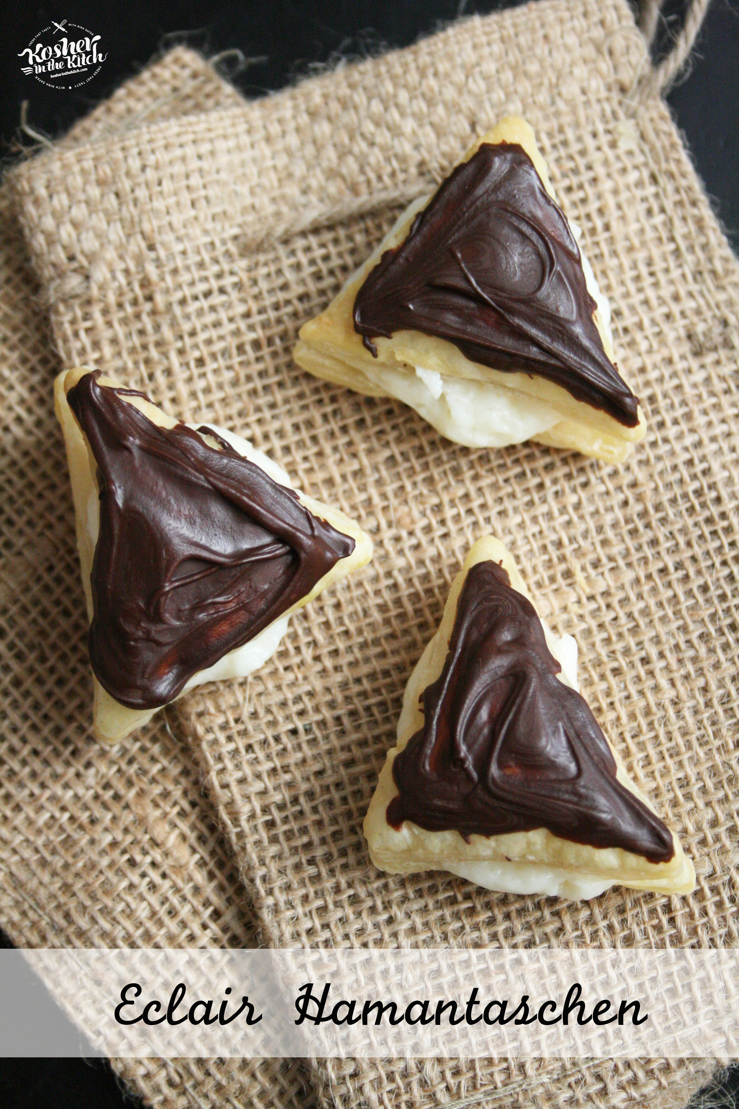 Chocolate Eclair Hamantaschen