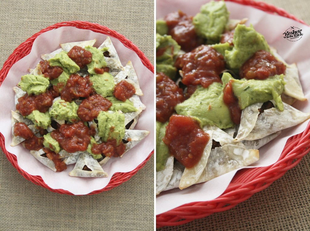 Layer salsa on top of guacamole