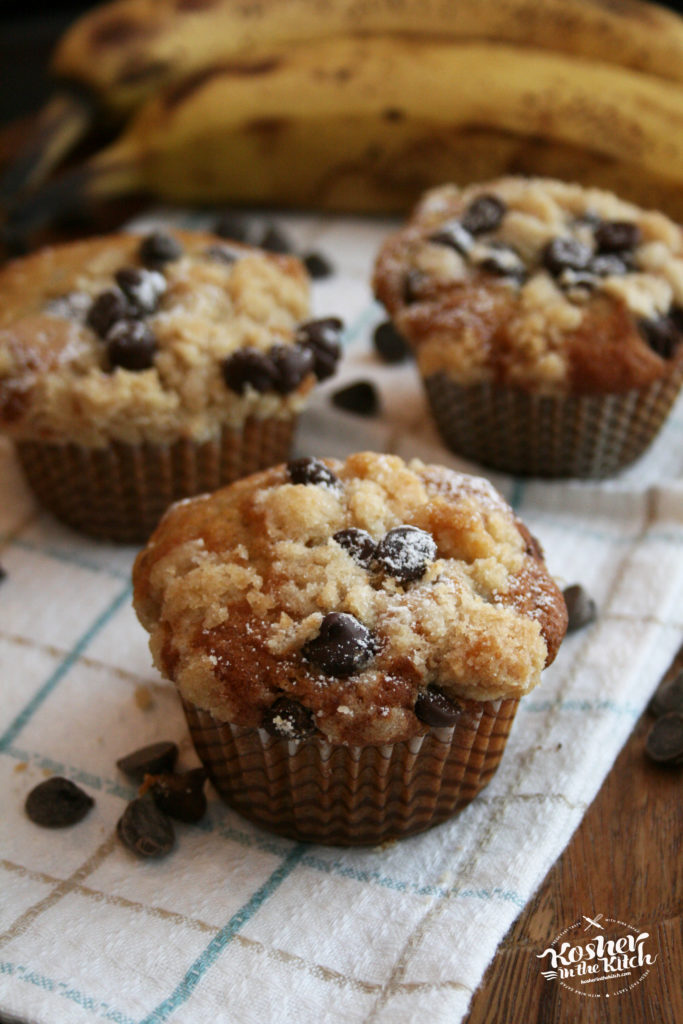 Chocolate Chip Banana Crumb Muffins