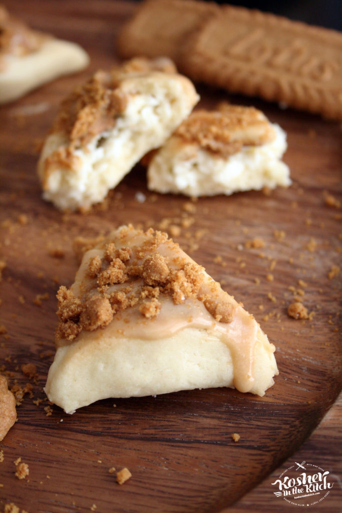 Lotus Cookie Butter Cheesecake Hamantaschen