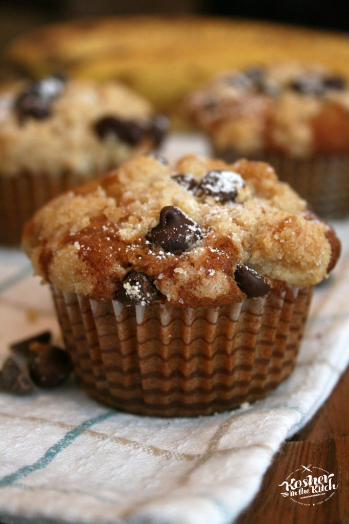 Chocolate Chip Banana Crumb Muffins