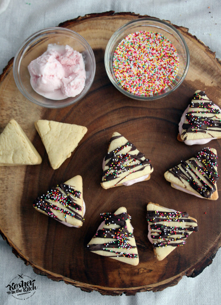 Hamantaschen Ice Cream Sandwiches