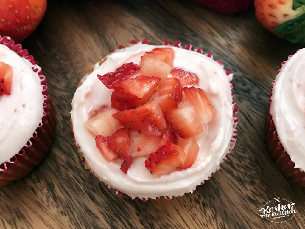 Strawberry Cupcakes with Strawberry Frosting