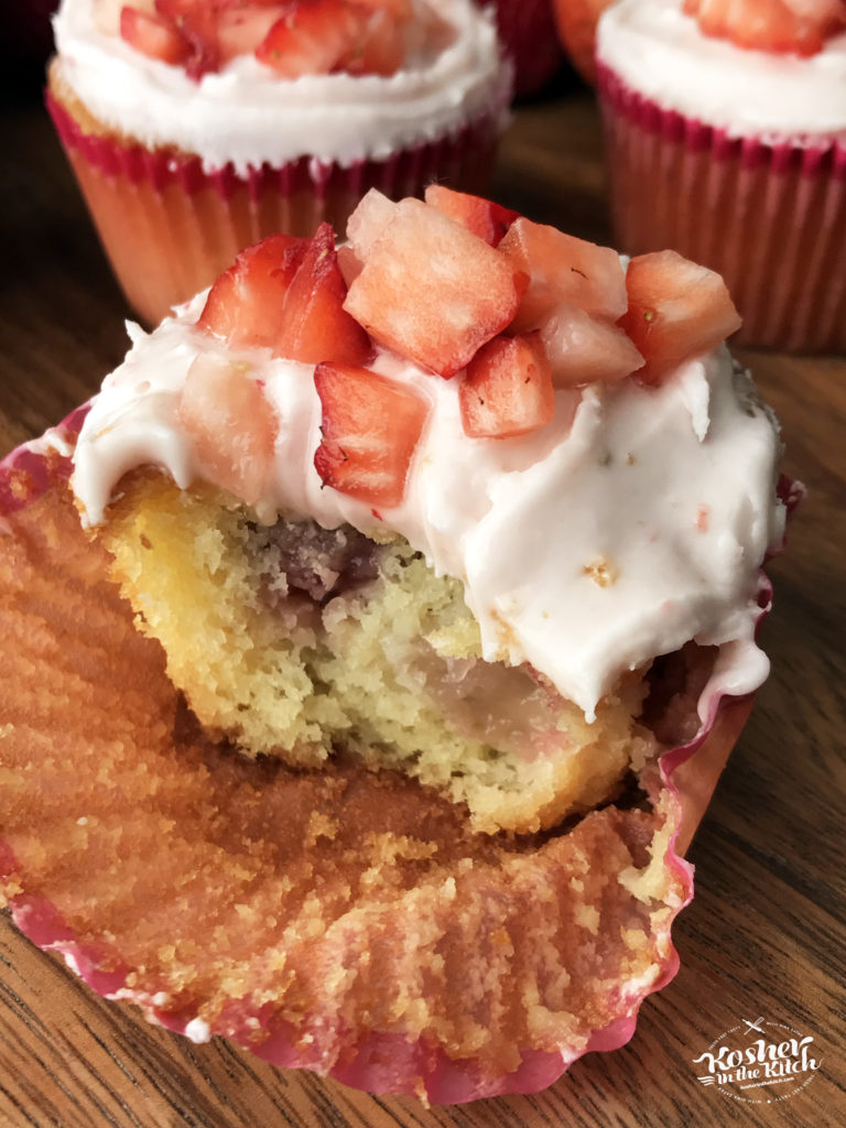 Strawberry Cupcakes with Strawberry Frosting