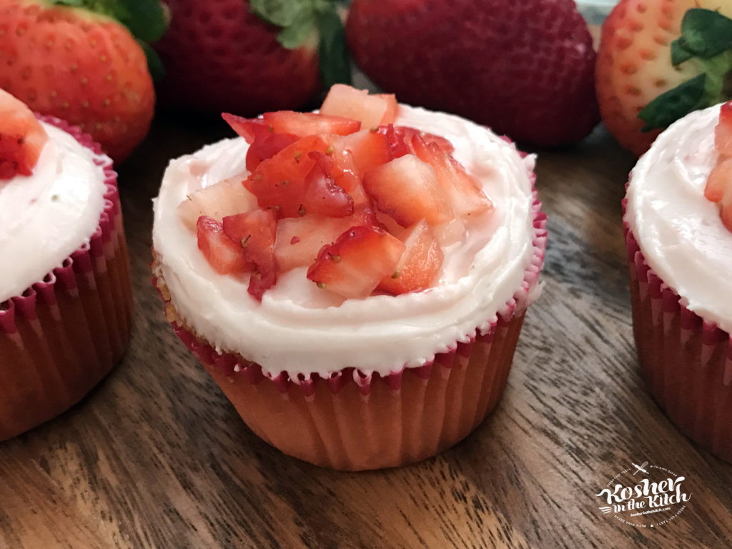 Strawberry Cupcakes with Strawberry Frosting