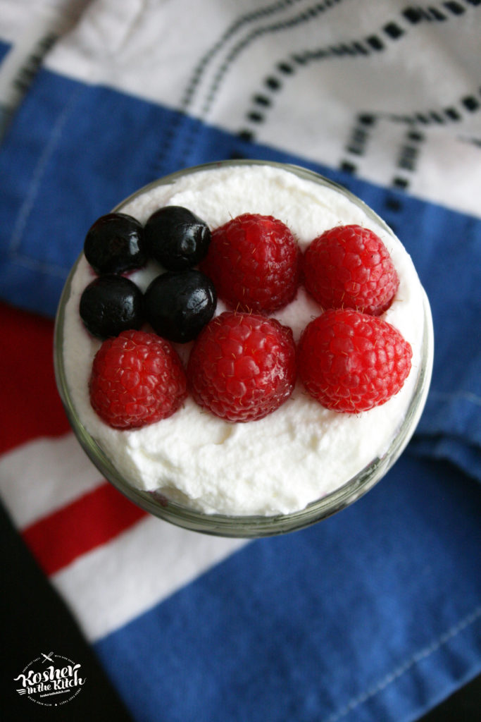 Red White & Blue Cake in a Jar