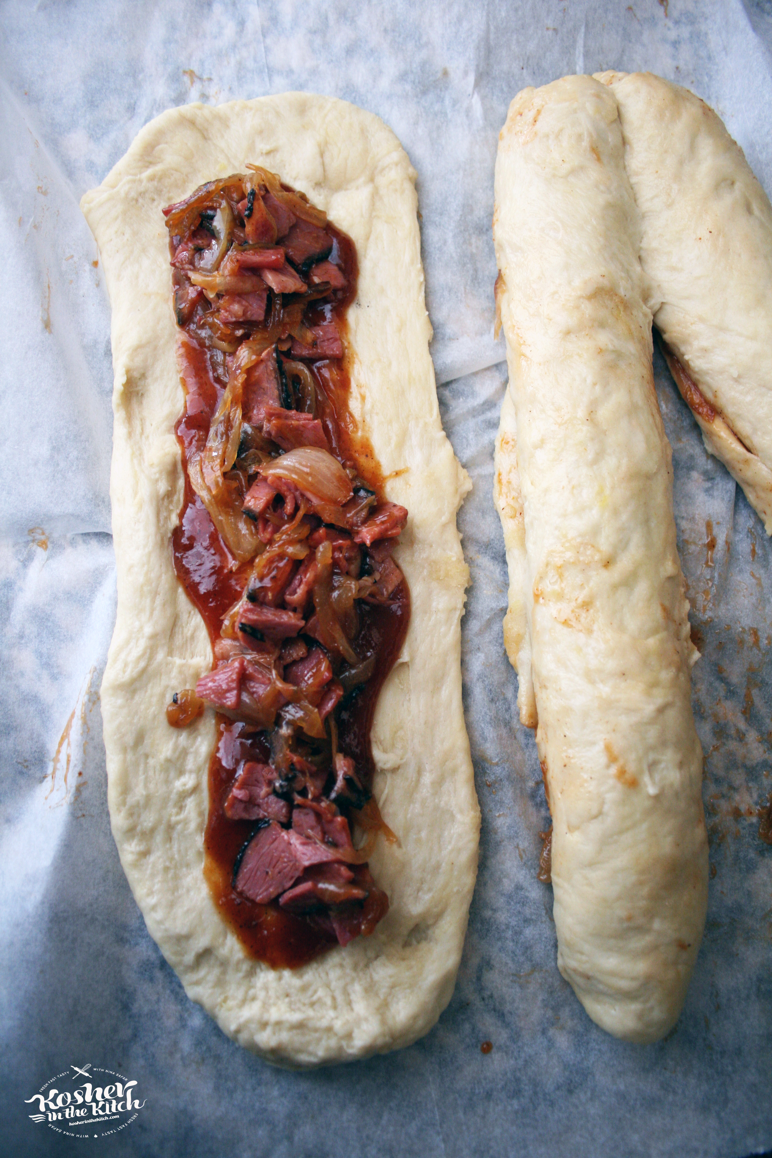 BBQ Pastrami Stuffed Challah