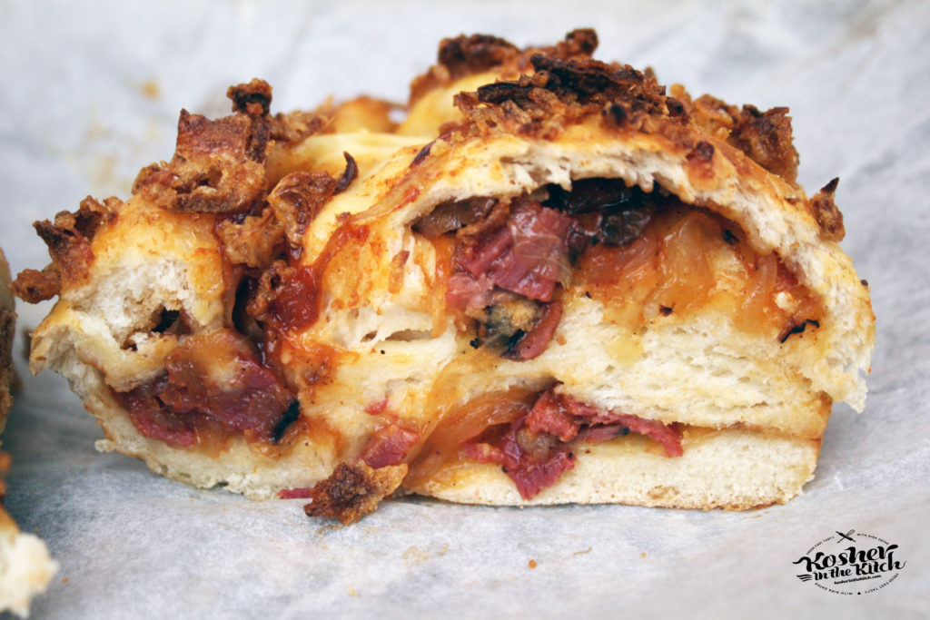 BBQ Pastrami Stuffed Challah Kosher In The Kitch!