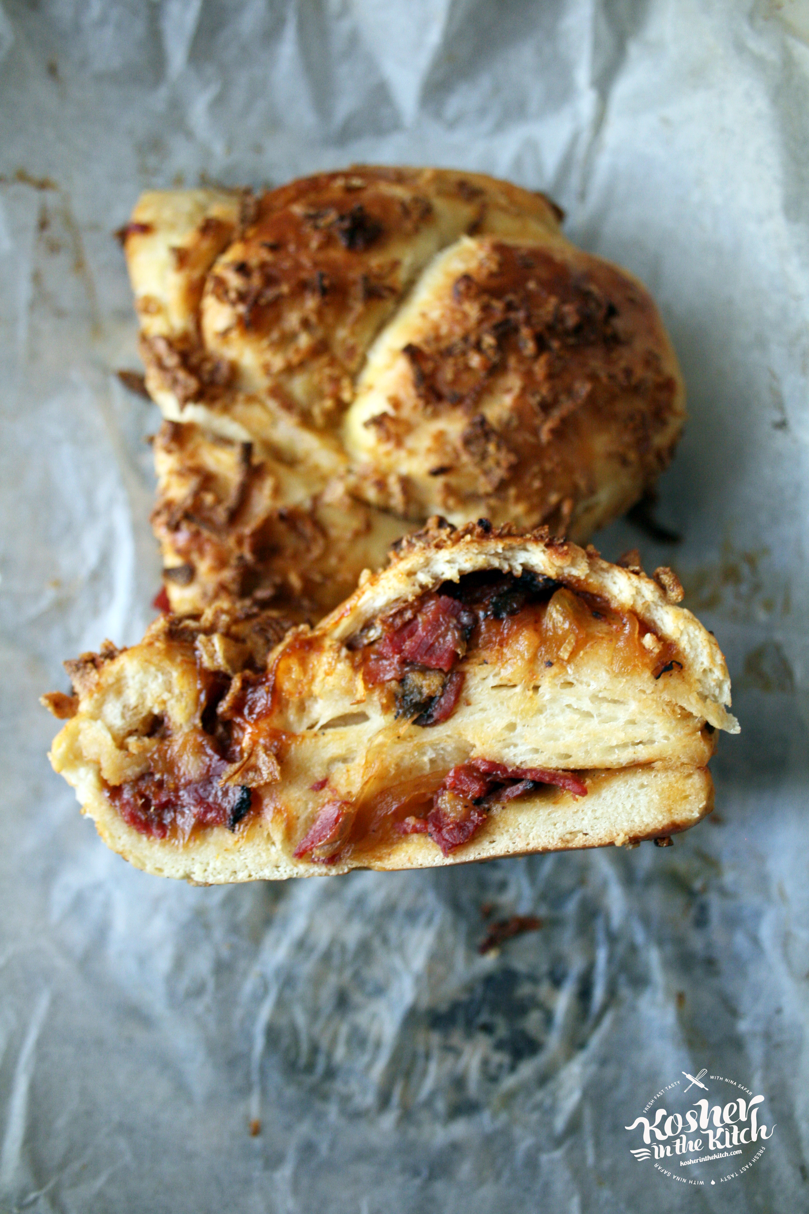 BBQ Pastrami Stuffed Challah