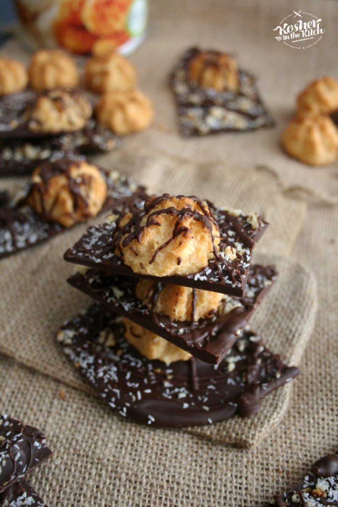 Macaroon Chocolate Bark