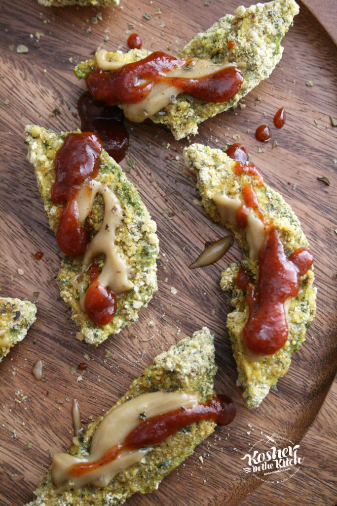 Falafel Coated Avocado Fries