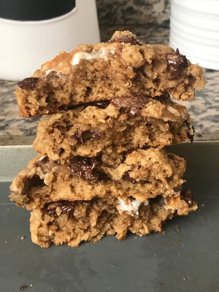 S'mores Oatmeal Cookies