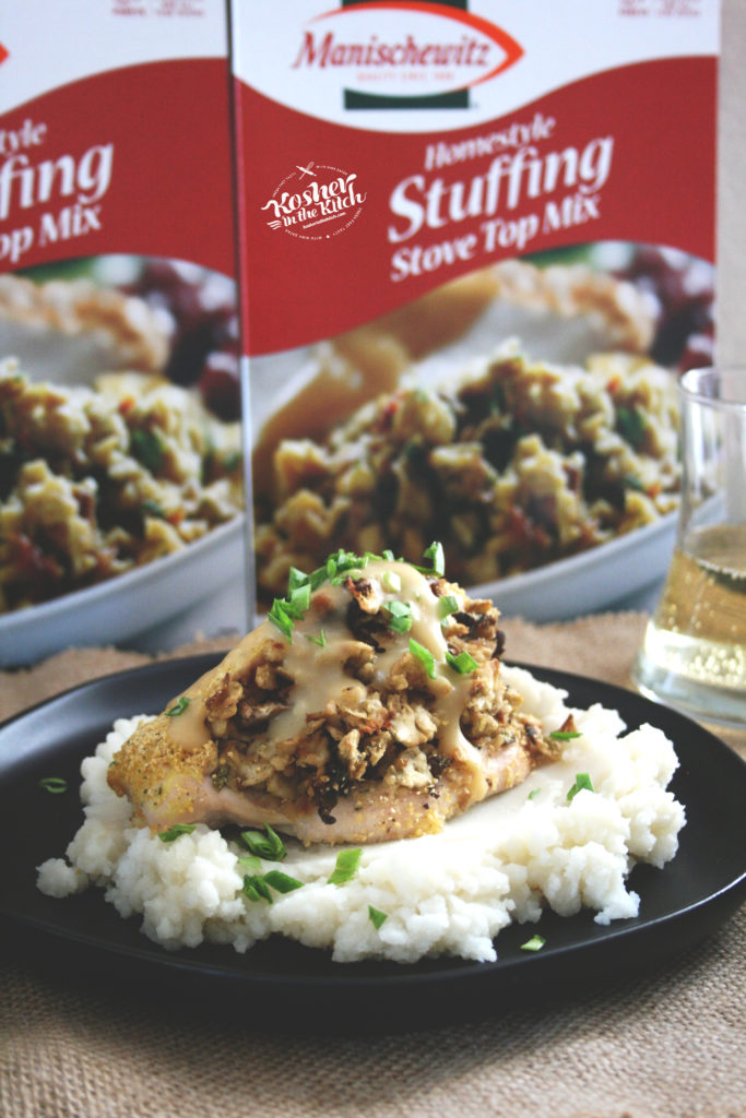 Thanksgiving Chicken stuffed with Stuffing and Gravy 