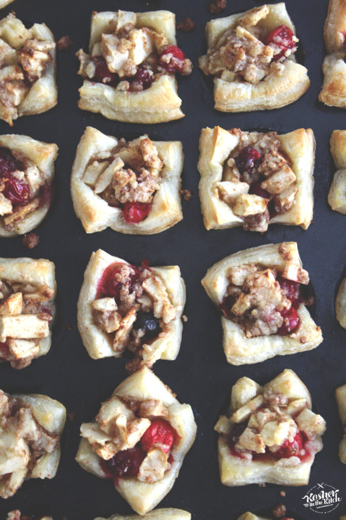 Cranberry Apple Puff Pastry Cups