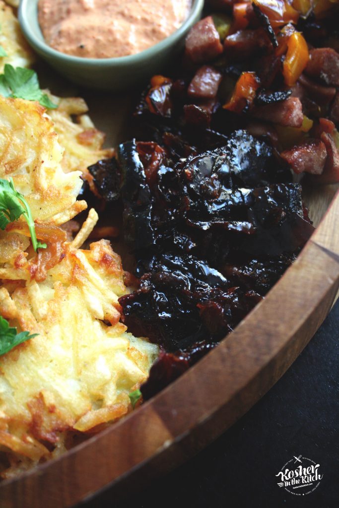 Latke Charcuterie Board for Chanukah 