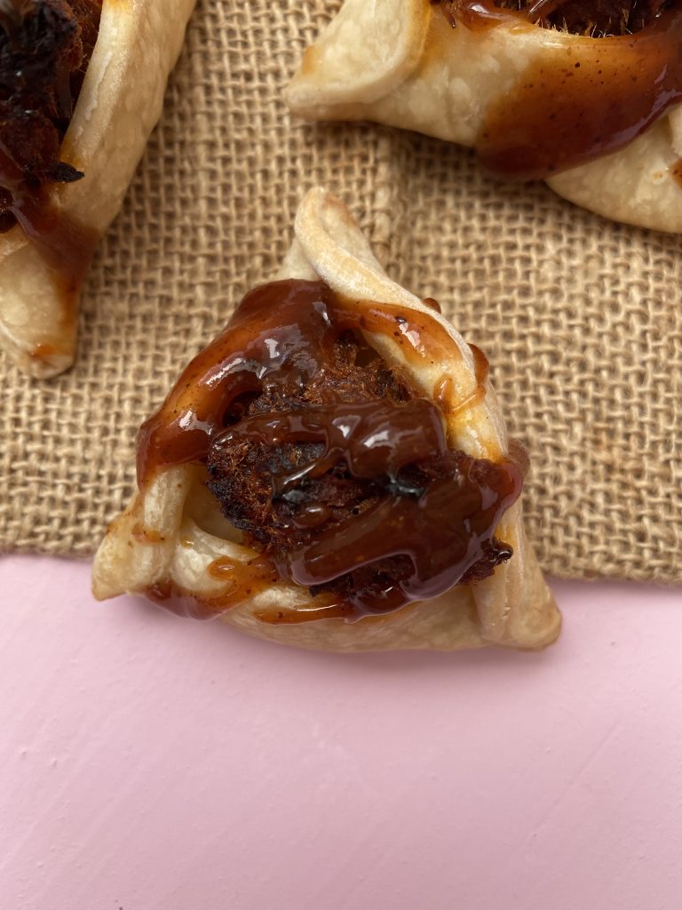 Two Ingredient Pulled Brisket Pizza Hamantaschen