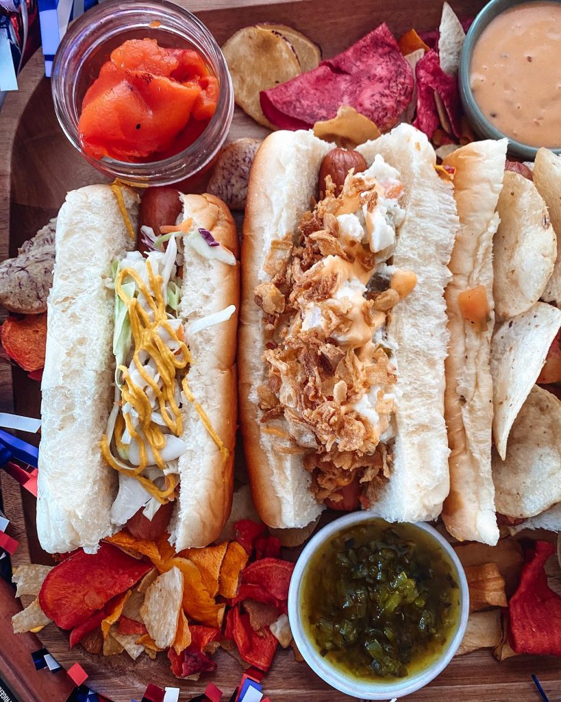 Hot Dog Toppings Board