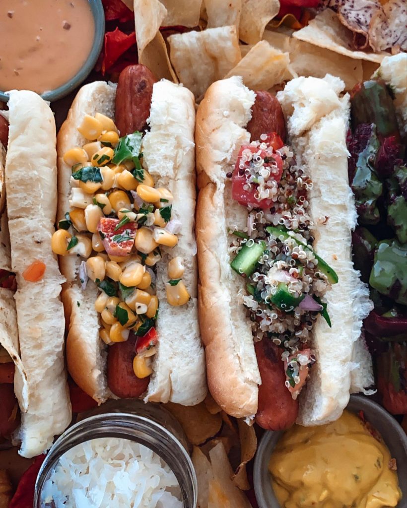 Hot Dog Toppings Board