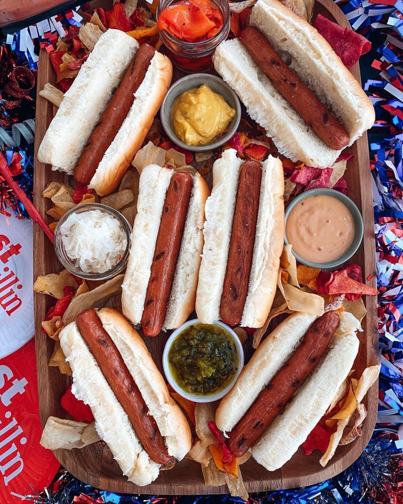 Hot Dog Toppings Board