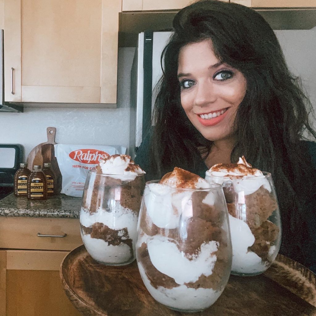 Honey Cake in a Jar with Coconut Whipped Cream