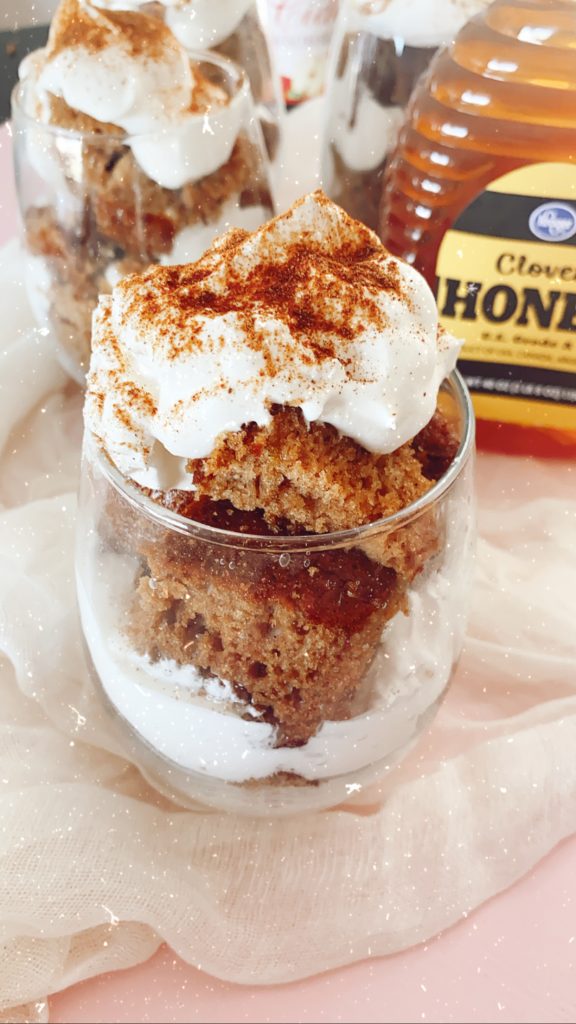 Honey Cake in a Jar with Coconut Whipped Cream