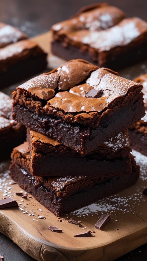 EASY chocolate fudge brownies