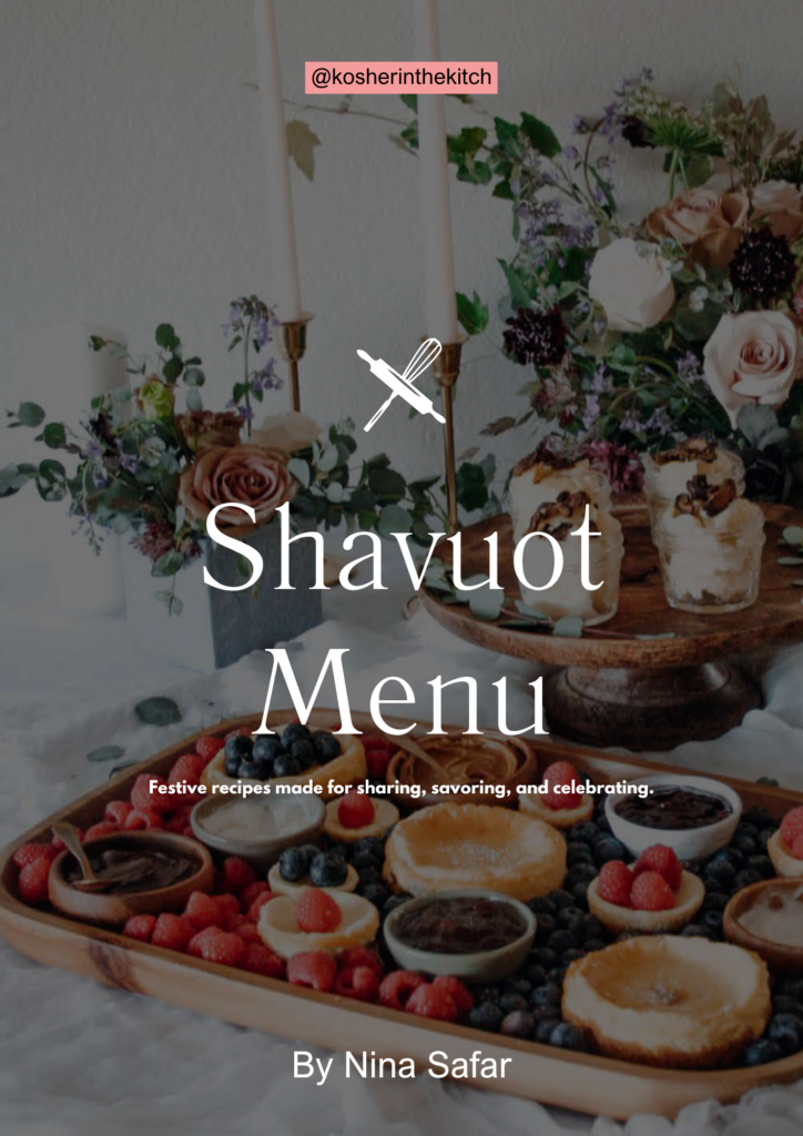 FREE Stupid Easy Shavuot Menu